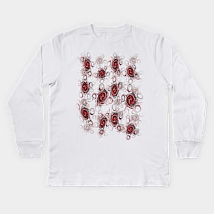 Swirls and Storms Kids Long Sleeve T-Shirt